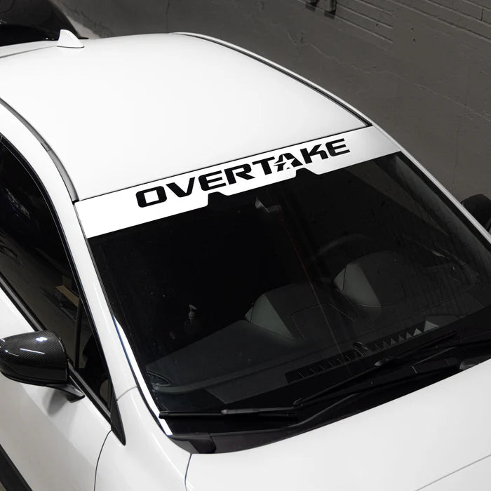 Overtake EyeSight Windshield Banner White 2022 - 2024 WRX - A10543WHT - Subimods.com