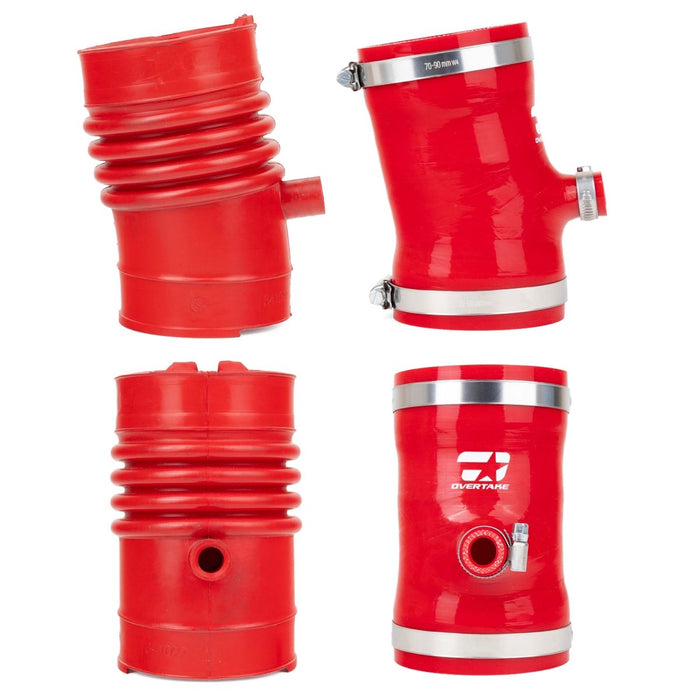 Overtake GR Performance Intake Post MAF Hose Kit Red 2022-2026 BRZ / GR86 - A10994RED - Subimods.com