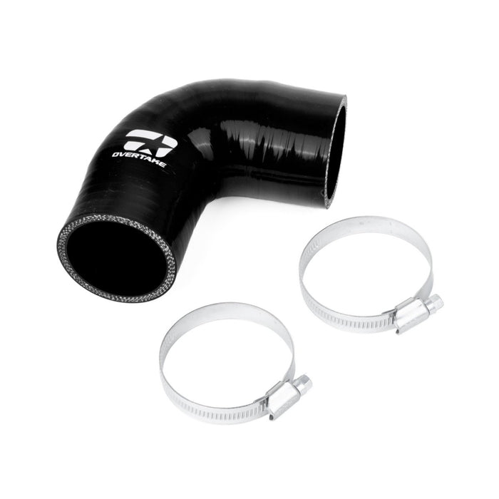 Overtake Intercooler Y - Pipe Hose Black 2002 - 2007 WRX / 2004 - 2021 STI / 2004 - 2008 Forester XT w/ STI Style TMIC - A10860BLK - Subimods.com
