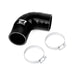 Overtake Intercooler Y - Pipe Hose Black 2002 - 2007 WRX / 2004 - 2021 STI / 2004 - 2008 Forester XT w/ STI Style TMIC - A10860BLK - Subimods.com