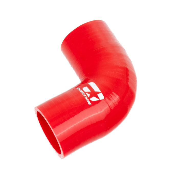 Overtake Intercooler Y - Pipe Hose Red 2002 - 2007 WRX / 2004 - 2021 STI / 2004 - 2008 Forester XT w/ STI Style TMIC - A10860RED - Subimods.com