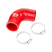 Overtake Intercooler Y - Pipe Hose Red 2002 - 2007 WRX / 2004 - 2021 STI / 2004 - 2008 Forester XT w/ STI Style TMIC - A10860RED - Subimods.com