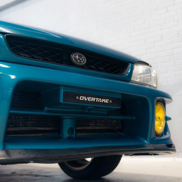 Overtake License Plate Delete Black Universal - Holes 7" Apart - A10540 - Subimods.com