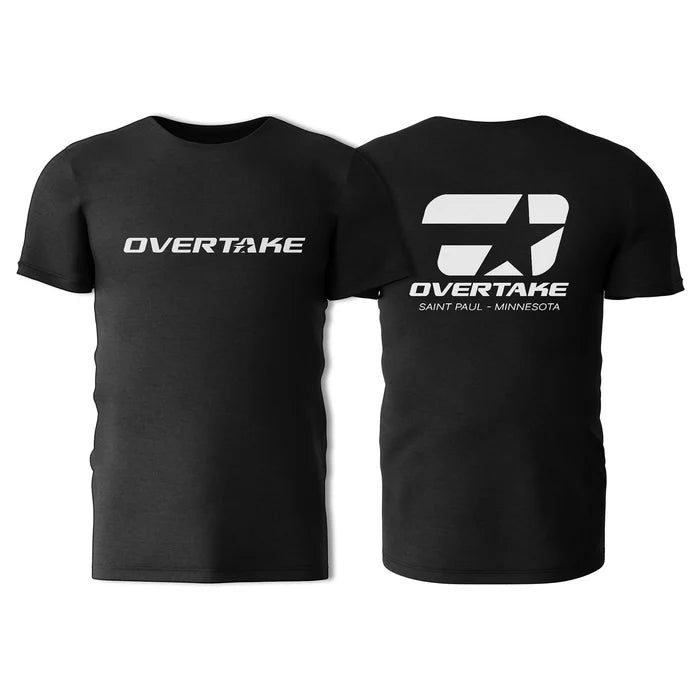Overtake Logo T-Shirt Black - A10307S - Subimods.com