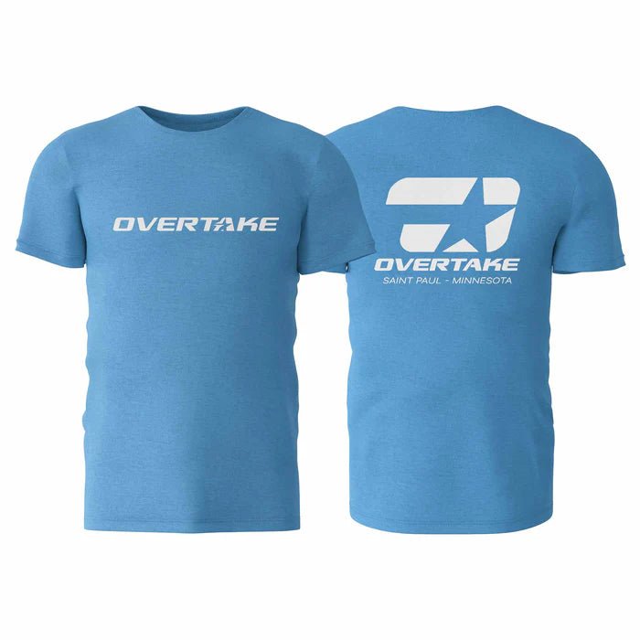 Overtake Logo T-Shirt Blue - A10308S - Subimods.com