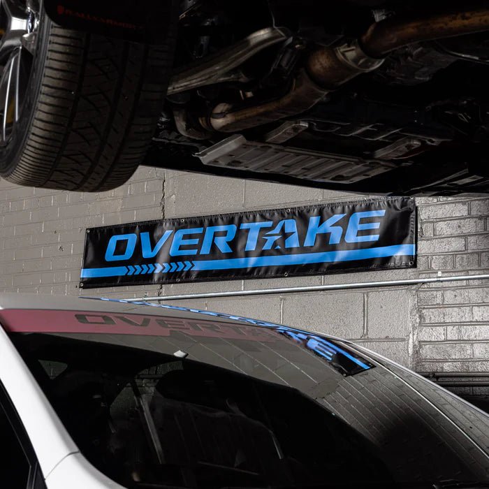 Overtake Logo Vinyl Shop Banner - A10497 - Subimods.com