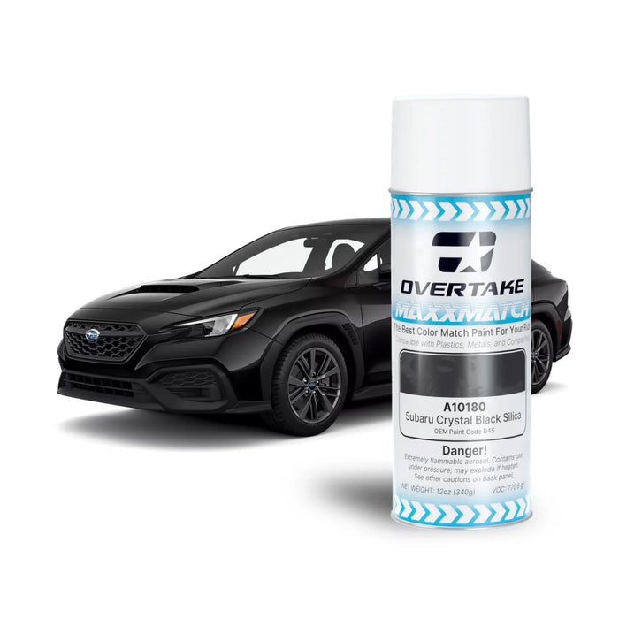 Overtake MaxxMatch Paint Crystal Black Silica Pearl D4S 12oz. Can - A10180 - Subimods.com