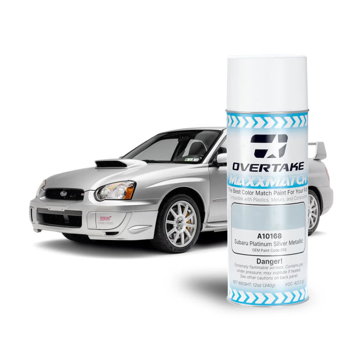 Overtake MaxxMatch Paint Platinum Silver Metallic 01G 12oz. Can - A10168 - Subimods.com