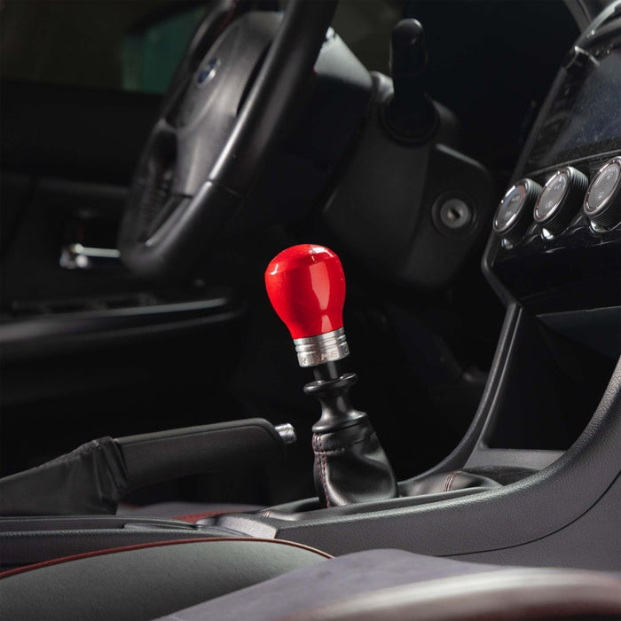 Overtake ModKnob Weighted Light Bulb Shift Knob Illusion Scarlet 02-26 WRX / 04-21 STI / 13-26 BRZ /FRS / 86 - A10998SCR - Subimods.com