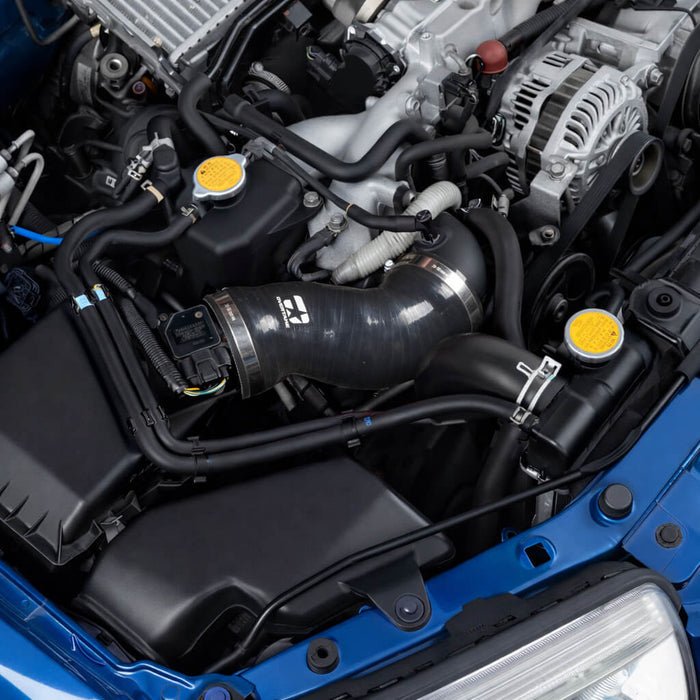 Overtake Post MAF Hose Kit Black 2002 - 2007 WRX / 2004 - 2007 STI / 2004 - 2008 Forester XT - A10585BLK - Subimods.com