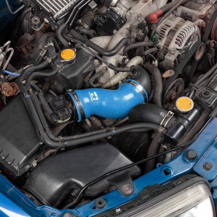 Overtake Post MAF Hose Kit Blue 02-07 WRX / 04-07 STI - A10585BLU - Subimods.com