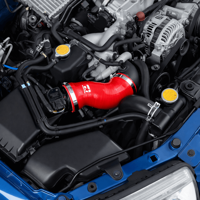 Overtake Post MAF Hose Kit Red 2002 - 2007 WRX / 2004 - 2007 STI / 2004 - 2008 Forester XT - A10585RED - Subimods.com