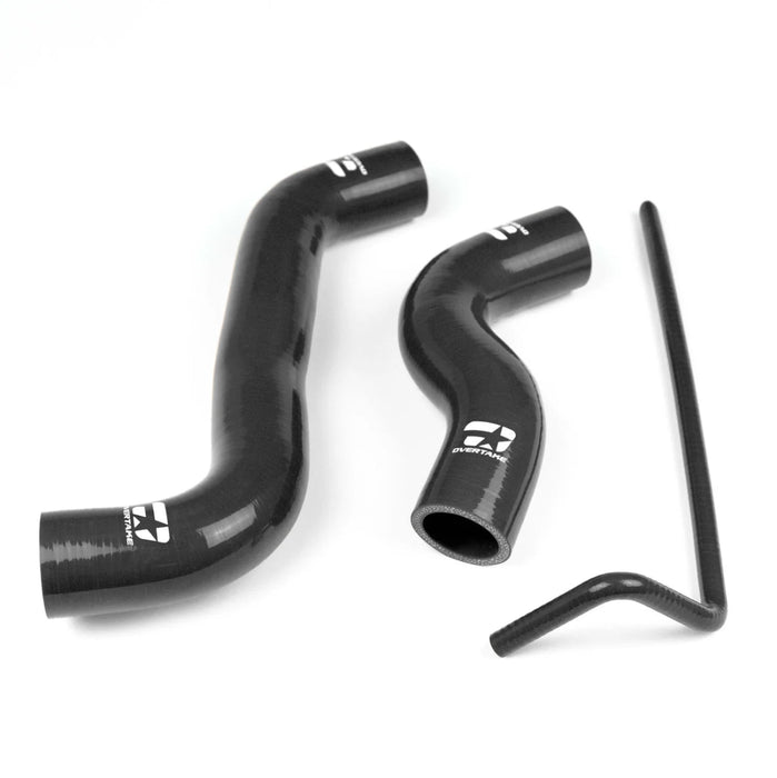 Overtake Radiator Hose Kit Black 2015 - 2021 WRX / 2014 - 2018 Forester XT - A10129BLK - Subimods.com