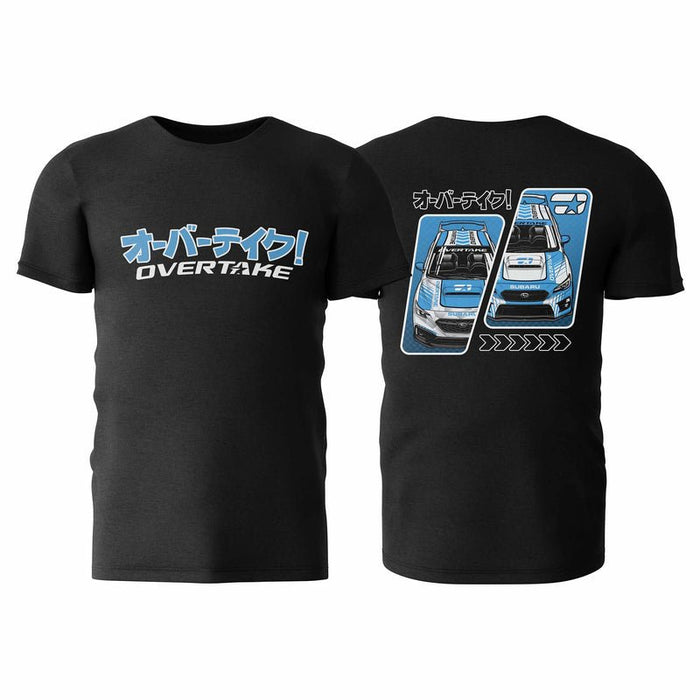Overtake Shop Cars Black T-Shirt - A11126S - Subimods.com