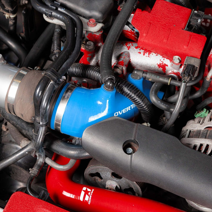 Overtake Silicone Turbo Inlet Blue 02-07 WRX / 04-21 STI - A10222BLU - Subimods.com