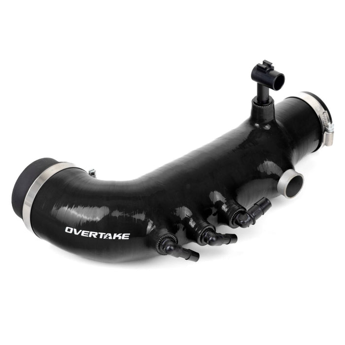 Overtake Silicone Turbo Inlet Hose Black 2008 - 2014 WRX / 2005 - 2009 Legacy GT / 2005 - 2009 Outback XT / 2009 - 2013 Forester XT - A10221BLK - Subimods.com