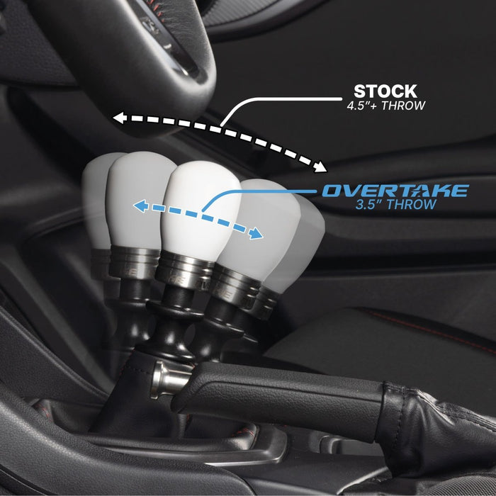 Overtake Stage 1.5 Drivetrain Kit w/ ModKnob Delrin Tall White Shift Knob 2015 - 2026 WRX / 2018 - 2023 Crosstrek -  - Subimods.com