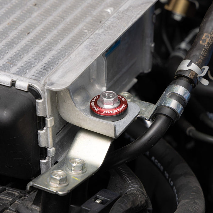 Overtake Top Mount Intercooler Isolator Bushing Red 2002 - 2025 WRX / 2004 - 2021 STI / 2005 - 2012 Legacy GT / 2004 - 2018 Forester XT / 2005 - 2009 Outback XT /2020 - 2024 Outback / 2019 - 2025 Ascent - A10638RED - Subimods.com