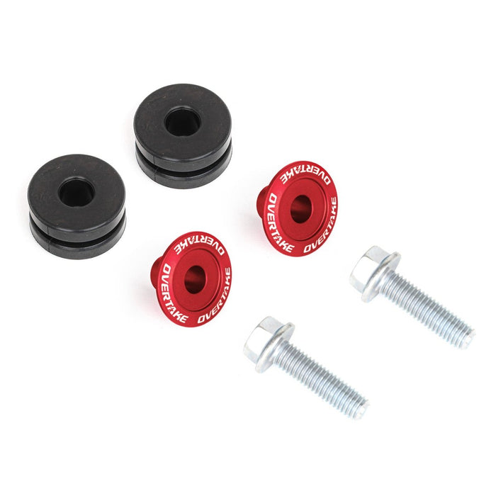 Overtake Top Mount Intercooler Isolator Bushing Red 2002 - 2025 WRX / 2004 - 2021 STI / 2005 - 2012 Legacy GT / 2004 - 2018 Forester XT / 2005 - 2009 Outback XT /2020 - 2024 Outback / 2019 - 2025 Ascent - A10638RED - Subimods.com
