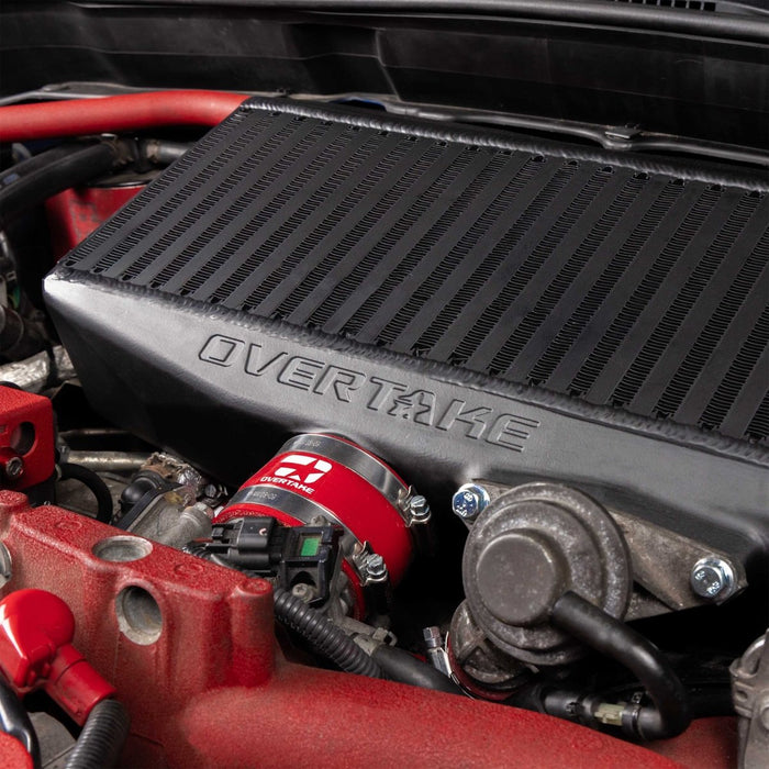 Overtake Top Mount Intercooler Kit Black 2002-2007 WRX / 2004-2021 STI / 2004-2008 Forester XT - A10382BLK - Subimods.com
