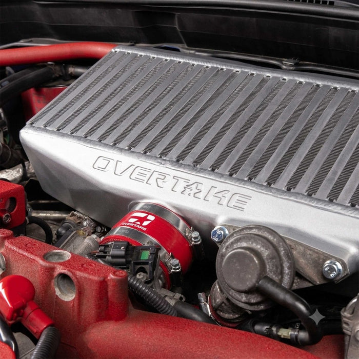 Overtake Top Mount Intercooler Kit Silver 2002-2007 WRX / 2004-2021 STI / 2004-2008 Forester XT - A10382SLV - Subimods.com