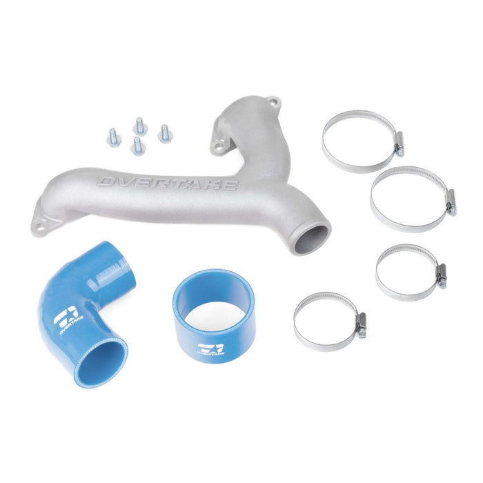 Overtake Top Mount Intercooler Y-Pipe Kit Blue 2004-2021 STI - A10385BLU - Subimods.com