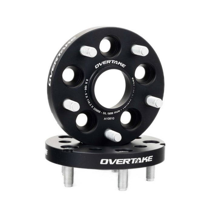 Overtake Wheel Adapter Pair 20mm 5x100 to 5x114.3 - A10810 - Subimods.com