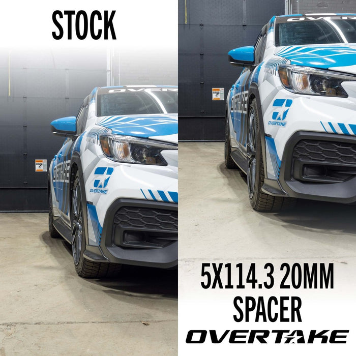 Overtake Wheel Spacer Pair 20mm 5x114.3 - A10808 - Subimods.com