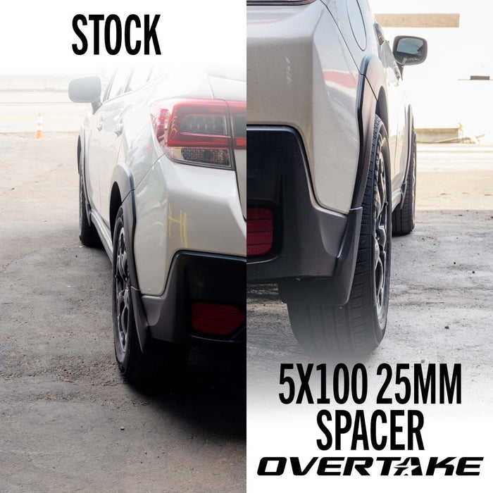 Overtake Wheel Spacer Pair 25mm 5x100 - A10807 - Subimods.com