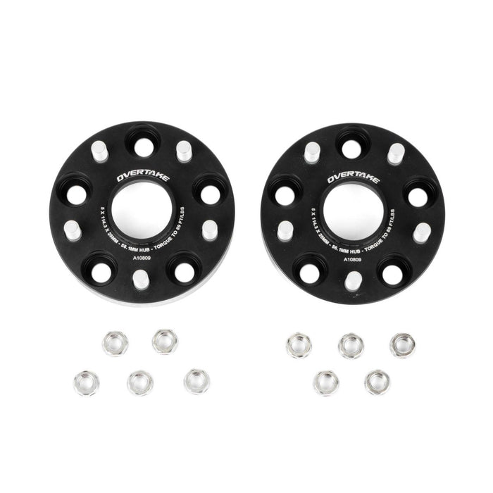 Overtake Wheel Spacer Pair 25mm 5x114.3 - A10809 - Subimods.com