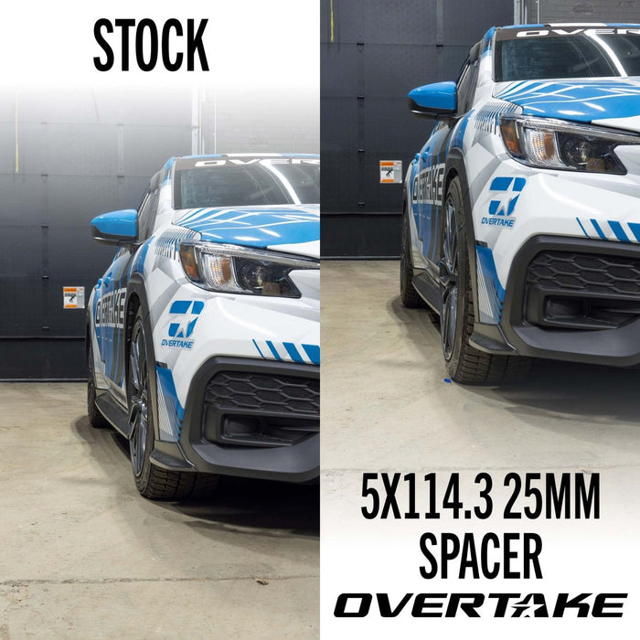 Overtake Wheel Spacer Pair 25mm 5x114.3 - A10809 - Subimods.com