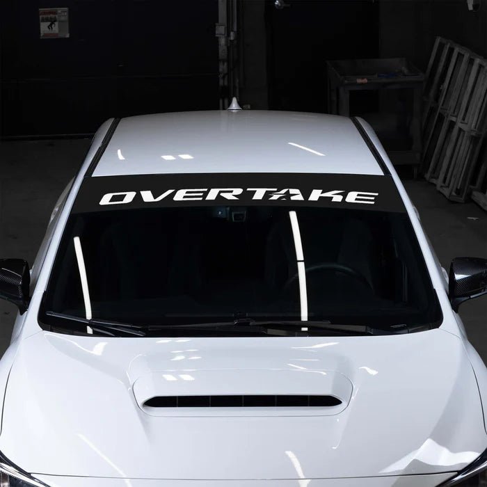 Overtake Windshield Banner Black - A10394BLK - Subimods.com