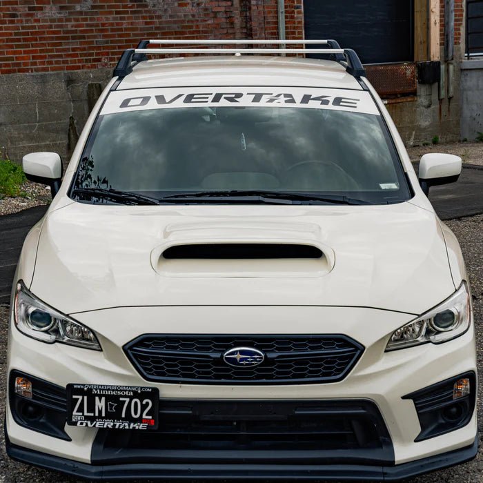 Overtake Windshield Banner Crystal White Pearl - A10394K1X - Subimods.com