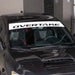 Overtake Windshield Banner White - A10394WHT - Subimods.com