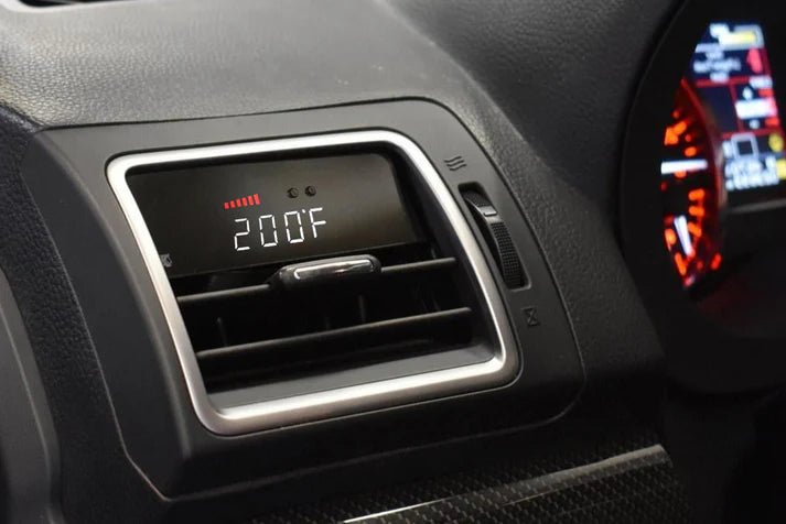 P3 Gauges Multi - Function OBD2 Digital Vent Gauge Version 3 Red and White 2015 - 2021 WRX / 2015 - 2021 STI / 2015 - 2021 Impreza / 2015 - 2021 Forester - L3P3S8SR - Subimods.com