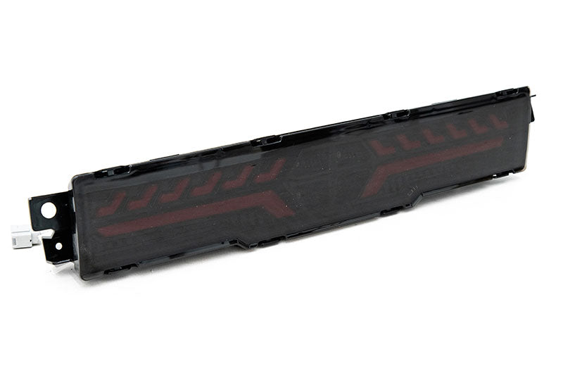OLM V2 F1 Rear Brake Light Smoke Lens, Black Base, Red Bar 2022-2025 BRZ / GR86