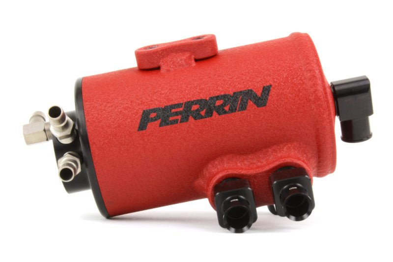 Perrin Air Oil Separator Kit (AOS) Red w/ FMIC 2002 - 2014 WRX / 2004 - 2021 STI / 2005 - 2009 Legacy GT / 2005 - 2009 Outback XT - PSP - ENG - 607RD - Subimods.com