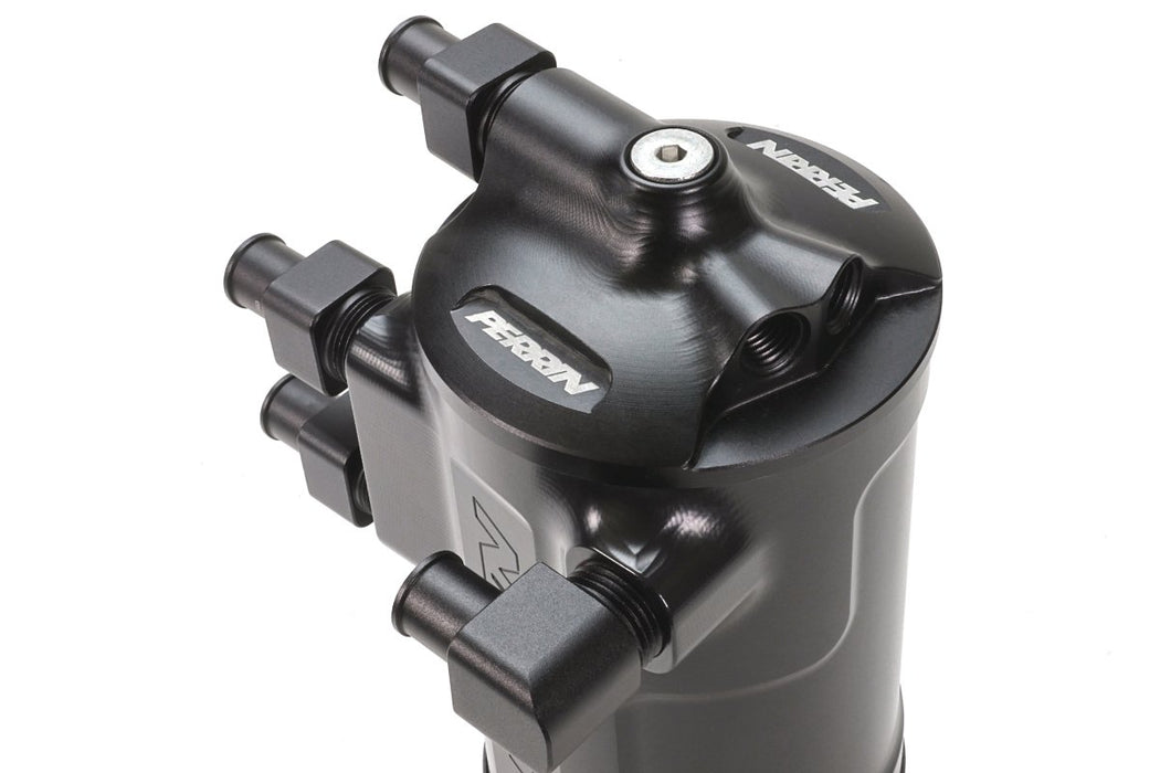 Perrin Air Oil Separator V2 Black 2002 - 2021 WRX / 2004 - 2021 STi - PSP-ENG-620BK - Subimods.com