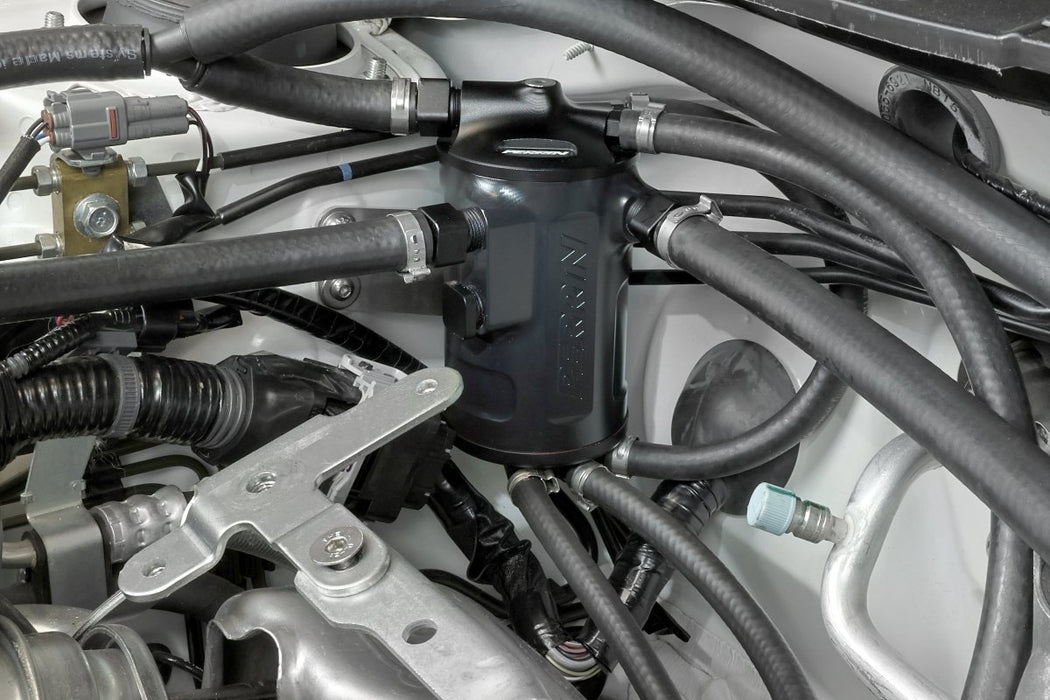 Perrin Air Oil Separator V2 Black 2002 - 2021 WRX / 2004 - 2021 STi - PSP-ENG-620BK - Subimods.com