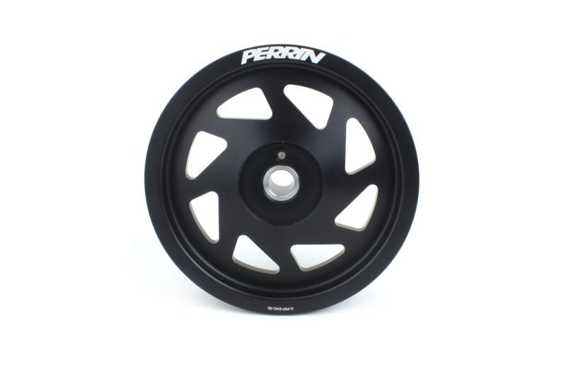 Perrin Crank Pulley Black 2022 - 2025 WRX / 2022 - 2025 BRZ / 2022 - 2025 GR86 / 2017 - 2025 Crosstrek / 2019 - 2025 Ascent / 2019 - 2025 Forester / 2020 - 2025 Outback / 2020 - 2025 Legacy / 2017 - 2025 Impreza - PSP-ENG-106BK - Subimods.com