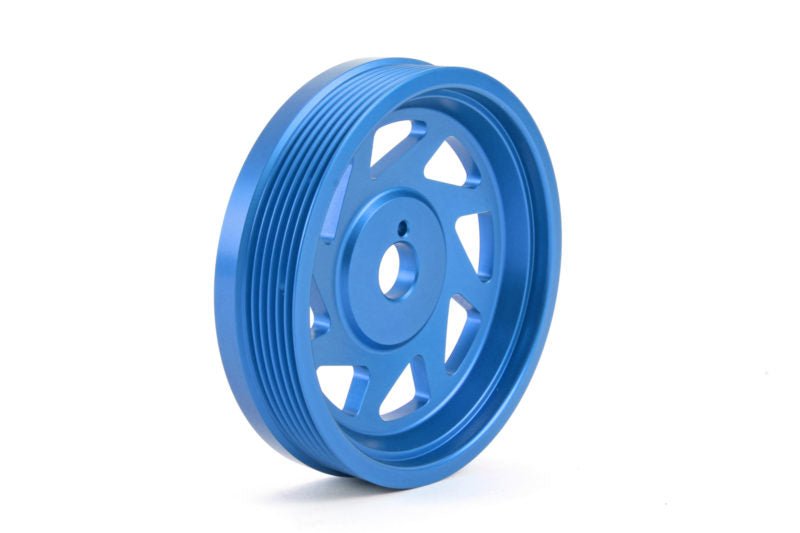 Perrin Crank Pulley Blue 2015 - 2018 WRX / 2014 - 2018 Forester XT / 2013 - 2014 Legacy / 2013 - 2021 BRZ / 2012 - 2014 Impreza - PSP - ENG - 101BL - Subimods.com