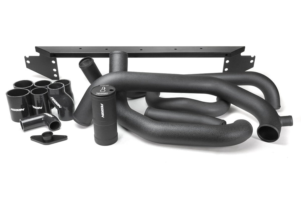 Perrin Front Mount Intercooler Boost Tube Kit Black 2002 - 2007 WRX / 2004 - 2007 STI - PSP-ITR-400-3BK - Subimods.com