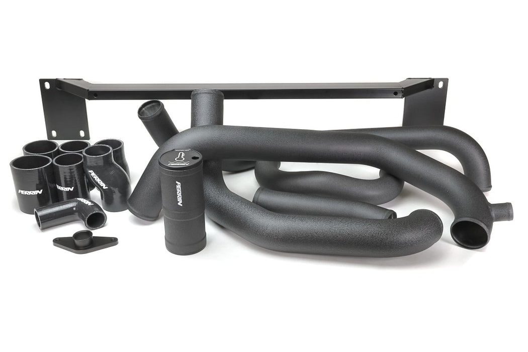 Perrin Front Mount Intercooler Boost Tube Kit Black 2008 - 2014 STI - PSP-ITR-430-3BK - Subimods.com