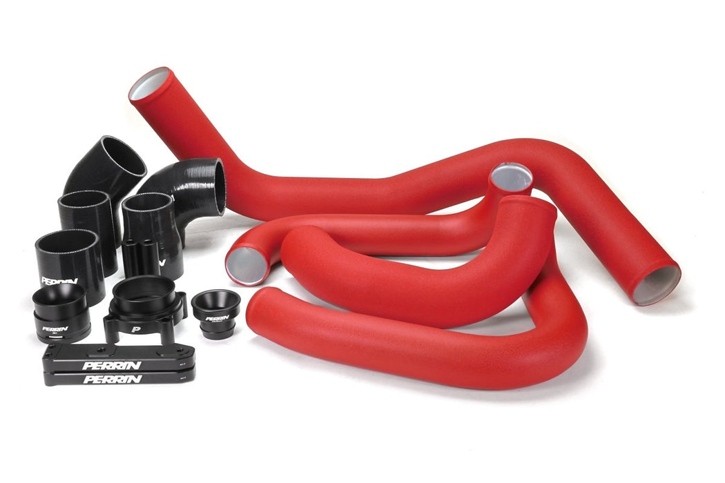 Perrin Front Mount Intercooler Boost Tube Kit Red 2022 - 2024 WRX - PSP-ITR-441-3RD - Subimods.com