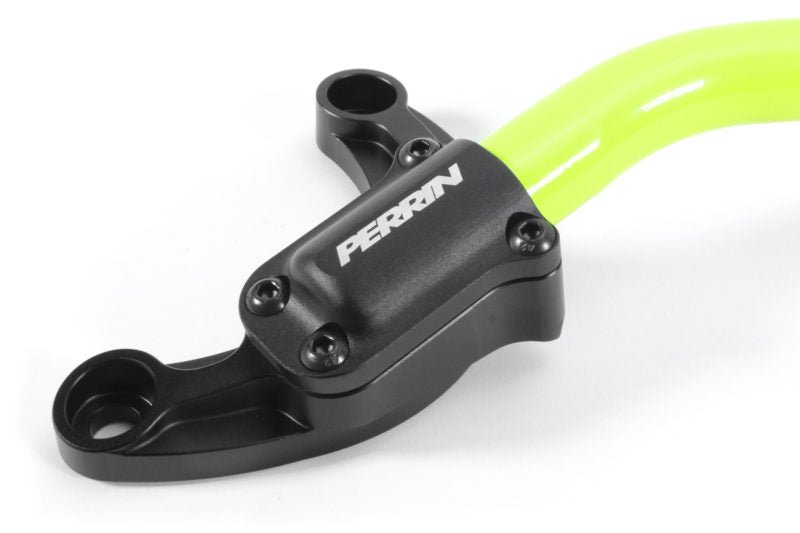 Perrin Front Strut Tower Bar Neon Yellow 2018 - 2025 Crosstrek / 2018 - 2025 Impreza / 2019 - 2025 Forester / 2022 - 2024 Forester Wilderness - PSP - SUS - 058NY - Subimods.com