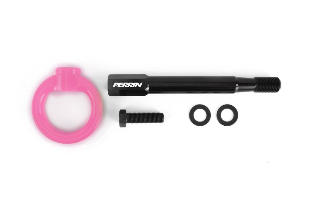 Perrin Front Tow Hook Hyper Pink 2025 - 2026 Forester - PSP-BDY-238HP - Subimods.com
