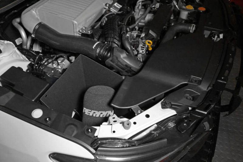 Perrin Hi - Power Cold Air Intake Neon Yellow w/ Air Intake Box 2022 - 2024 WRX - PSP - INT - 328NY - Subimods.com