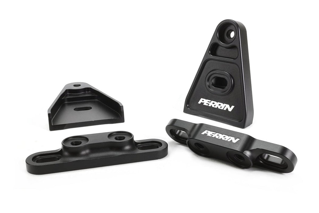 Perrin High-Lift Hood Brackets Black 2015-2026 WRX / 2015-2021 STI - PSP-BDY-011BK - Subimods.com