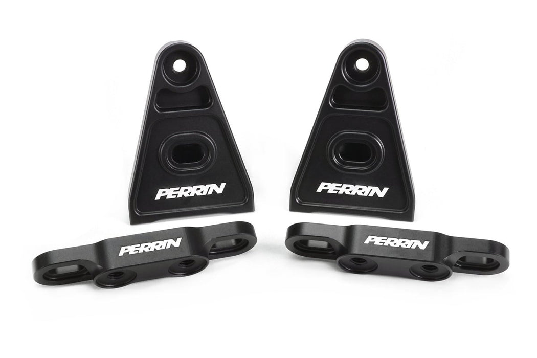 Perrin High-Lift Hood Brackets Black 2015-2026 WRX / 2015-2021 STI - PSP-BDY-011BK - Subimods.com