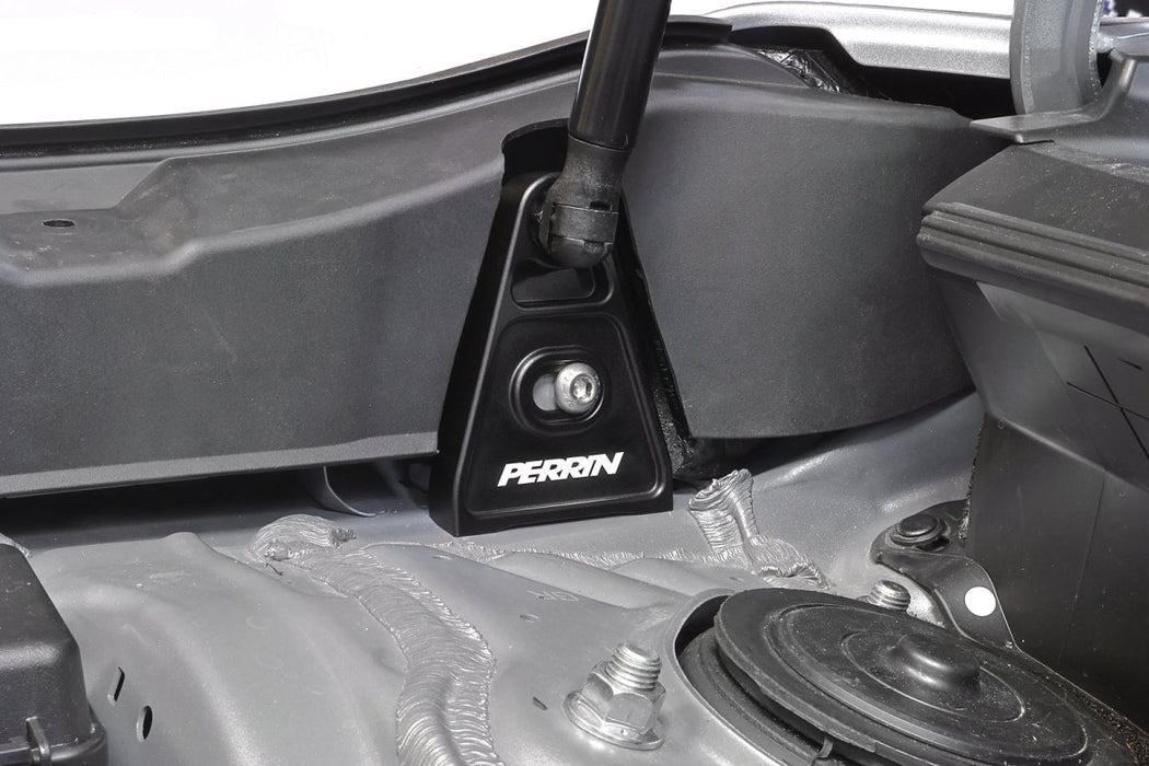Perrin High-Lift Hood Brackets Black 2015-2026 WRX / 2015-2021 STI - PSP-BDY-011BK - Subimods.com